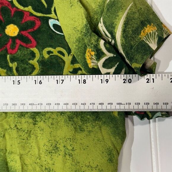 Jams World Vintage Floral Hawaiian Shirt Medium Nohara Print Made in Hawaii - Picture 3 of 8